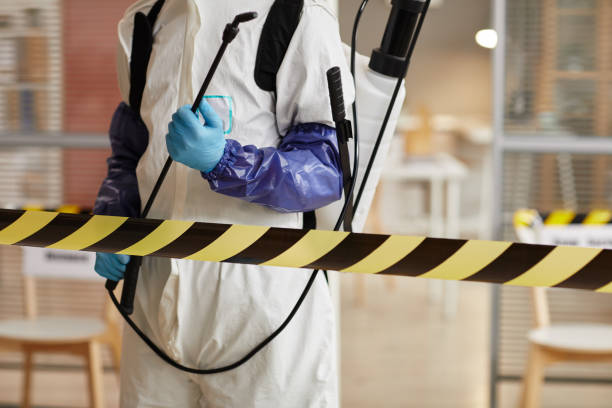 Professional Biohazard Cleanup technician working in Clearwater, MN